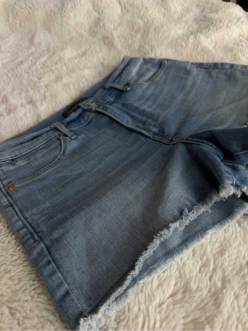 Abercrombie & Fitch Light Blue Denim Jean Shorts